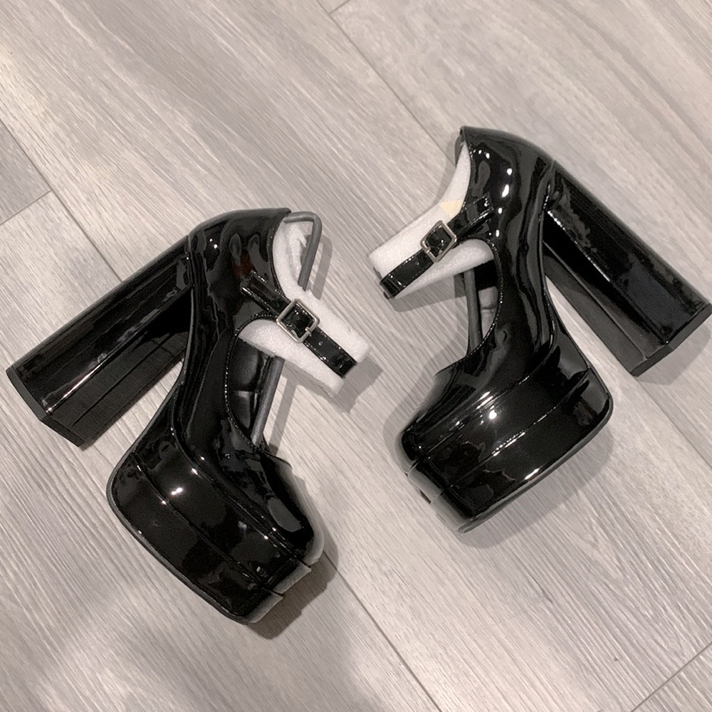 Merlot vamp Mary Jane heels - Picture 5 of 5